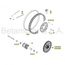 Beta RR125LC 4T 18 Vorderrad