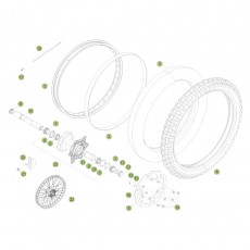 Beta RR250 2T 13 Vorderrad