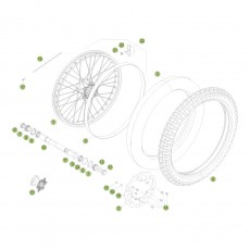 Beta RR250 2T Racing 15 Vorderrad