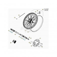 Beta RR300 25 Vorderrad