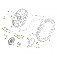 Beta RR350 12 Vorderrad