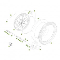 Beta RR350 EFI 15 Vorderrad