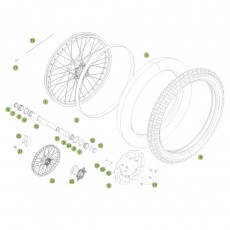 Beta RR350 Factory 14 Vorderrad