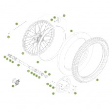 Beta RR350 Racing 16 Vorderrad