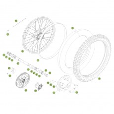 Beta RR450 Racing 14 Vorderrad