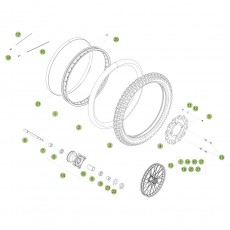 Beta RR50 15 Vorderrad