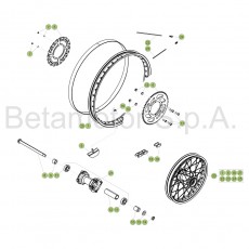 Beta 125 LC 17 Hinterrad