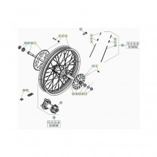 Beta EVO125 20 Hinterrad