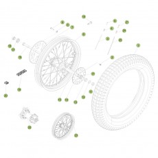 Beta  EVO125 Factory 13 Hinterrad