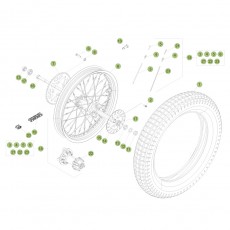 Beta  EVO125 Factory 15 Hinterrad