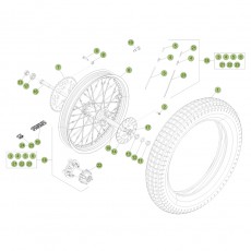 Beta  EVO125 Factory 16 Hinterrad