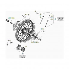 Beta EVO200 20 Hinterrad