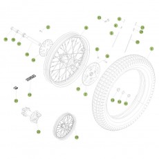 Beta EVO250 4T 12 Hinterrad