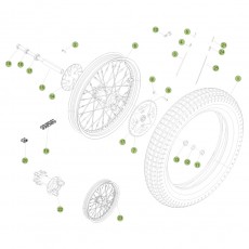 Beta EVO250 4T 14 Hinterrad