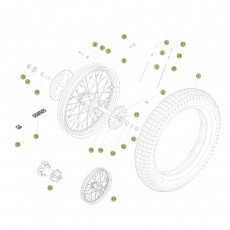 Beta EVO250 Factory 13 Hinterrad