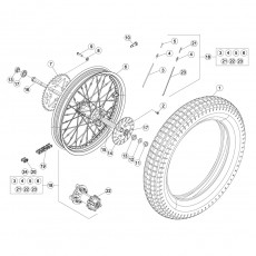 Beta EVO250 12 Hinterrad