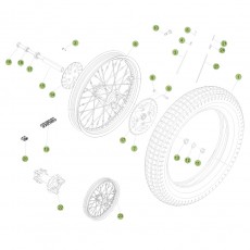 Beta EVO300 4T 11 Hinterrad