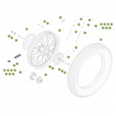 Beta EVO300 4T 16 Hinterrad