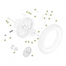 Beta EVO300 Factory 11 Hinterrad