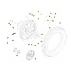 Beta EVO300 Factory 14 Hinterrad