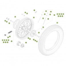 Beta EVO300 Factory 4T 16 Hinterrad