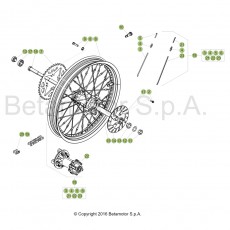 Beta EVO300 SS Factory 17 Hinterrad
