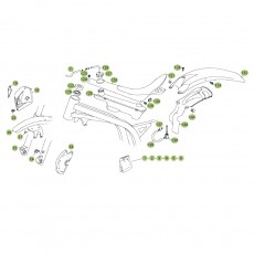 Beta EVO80 09 Verkleidung/Sitzbank/Tank