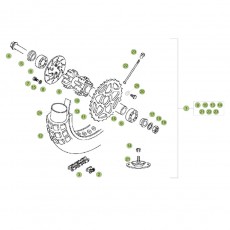 Beta EVO80 Junior 15 Hinterrad