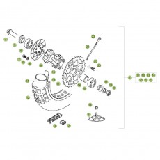 Beta EVO80 Junior 16 Hinterrad