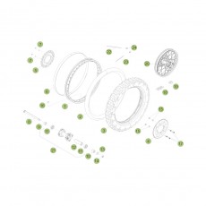 Beta RE125 15 Hinterrad