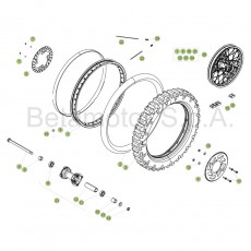 Beta RE125 16 Hinterrad