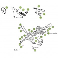 Beta REV250 4T 08 Hinterrad