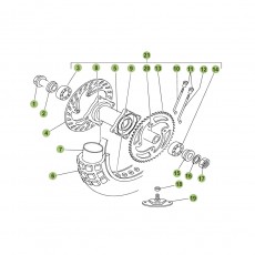 Beta RR125 11 Hinterrad