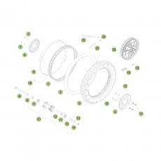 Beta RR125 15 Hinterrad