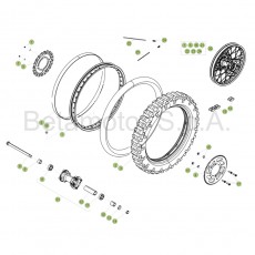 Beta RR125 16 Hinterrad