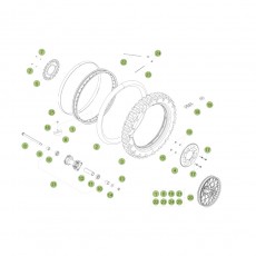 Beta RR125 LC 14-15 Hinterrad