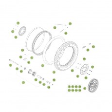 Beta RR125 LC 16 Hinterrad