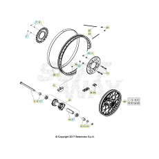 Beta RR125 LC T 24 Hinterrad
