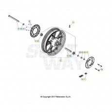 Beta RR125 LC T 25 Hinterrad