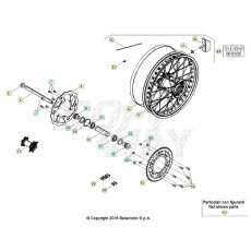 Beta RR200RC 25 Hinterrad