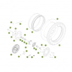 Beta RR250 2T 14 Hinterrad