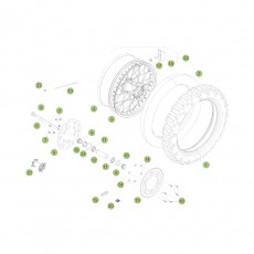 Beta RR250 2T 15 Hinterrad