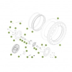 Beta RR250 2T Racing 14 Hinterrad