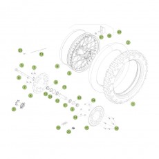 Beta RR250 2T Racing 16 Hinterrad