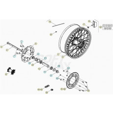 Beta RR250 20 Hinterrad