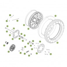 Beta RR350 12 Hinterrad