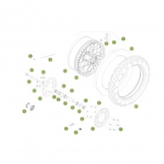 Beta RR350 EFI 15 Hinterrad