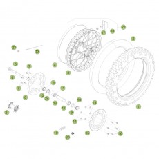 Beta RR350 Racing 15 Hinterrad