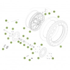 Beta RR350 Racing 16 Hinterrad