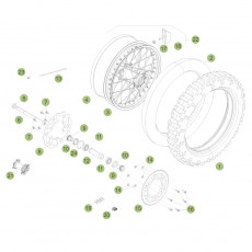 Beta RR430 Racing 16 Hinterrad